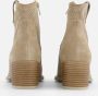Linea Zeta Enkellaarsjes beige Suede - Thumbnail 1