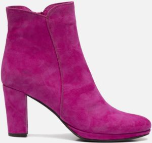 Linea zeta Enkellaarsjes Roze Suede 192610 Dames
