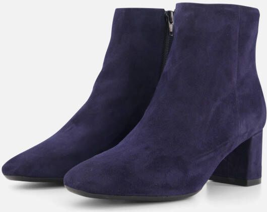 Linea Zeta Enkellaarsjes blauw Suede