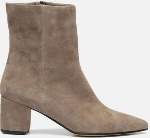 Linea zeta Enkellaarsjes taupe Suede 192609 Dames