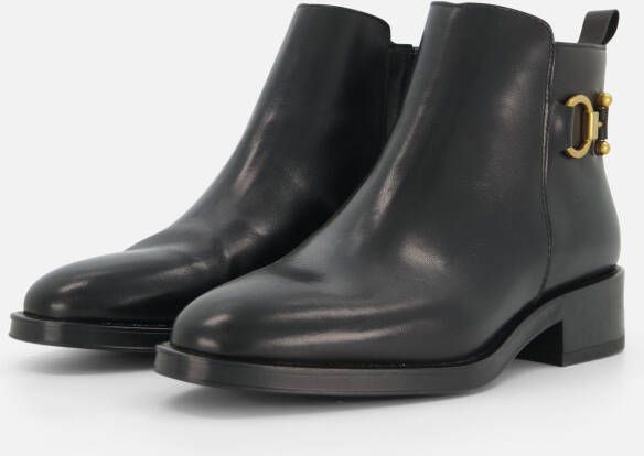 Linea zeta Enkellaarsjes zwart Leer Schoenen
