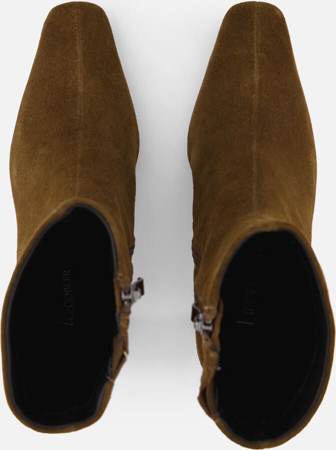 Linea Zeta Enkellaarsjes bruin Suede - Foto 4