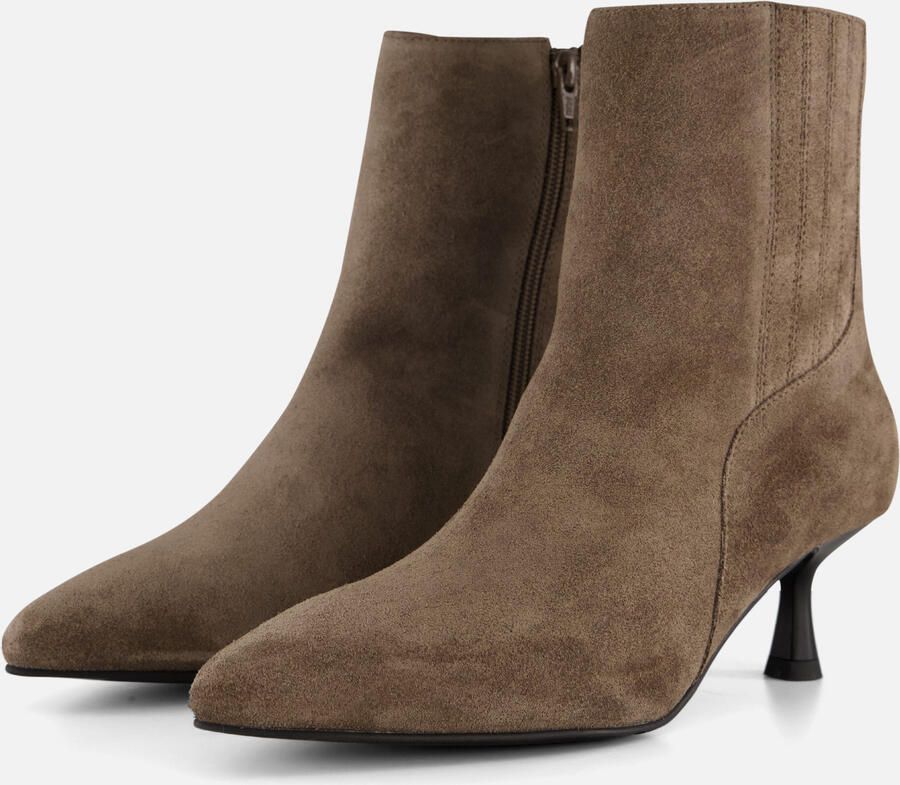 Linea zeta Enkellaarsjes taupe Suede