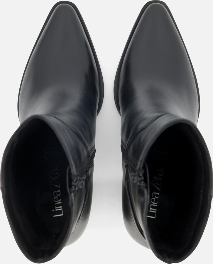 Linea zeta enkellaarzen met hak zwart - Foto 3