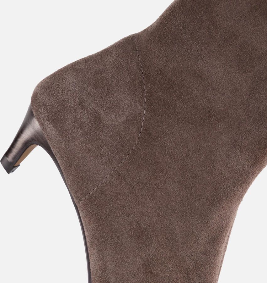 Linea Zeta enkellaarzen met hak taupe - Foto 2
