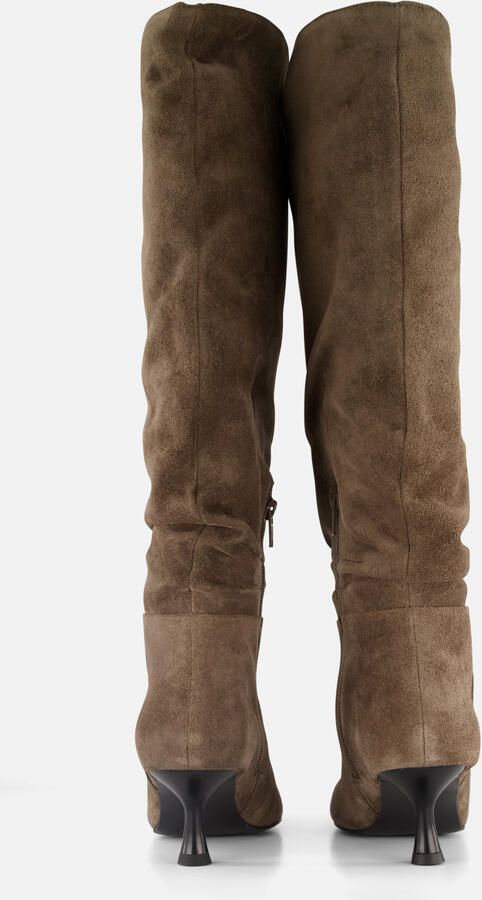 Linea zeta Hoge laarzen taupe Suede - Foto 3