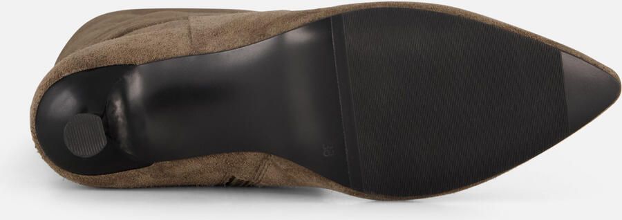 Linea zeta Hoge laarzen taupe Suede - Foto 4