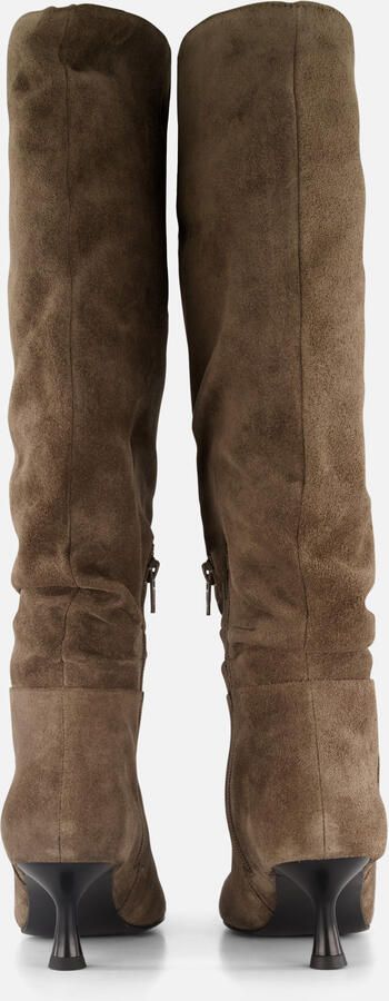 Linea zeta Hoge laarzen taupe Suede - Foto 3