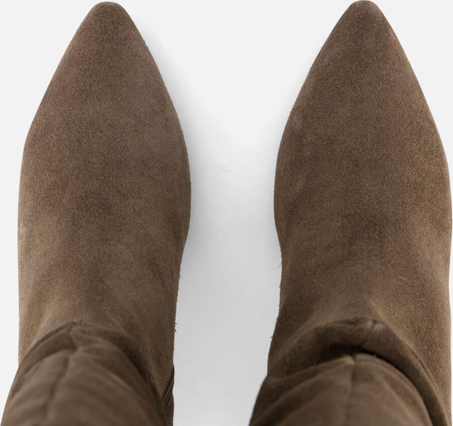 Linea zeta Hoge laarzen taupe Suede - Foto 6