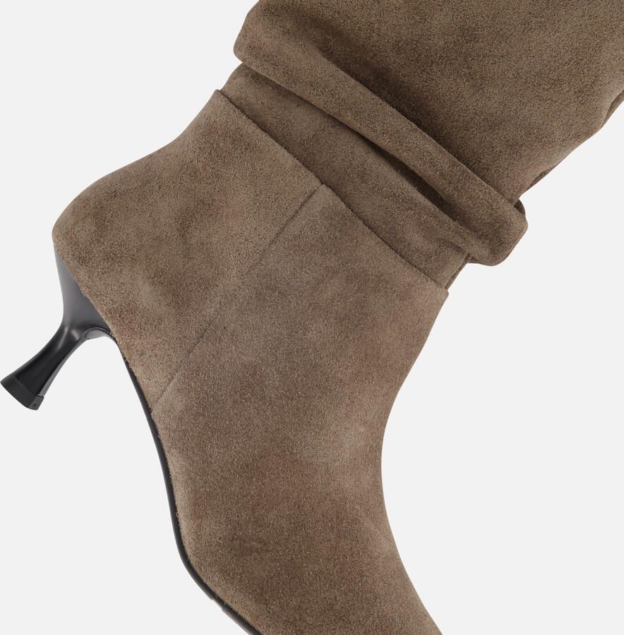 Linea zeta Hoge laarzen taupe Suede - Foto 5