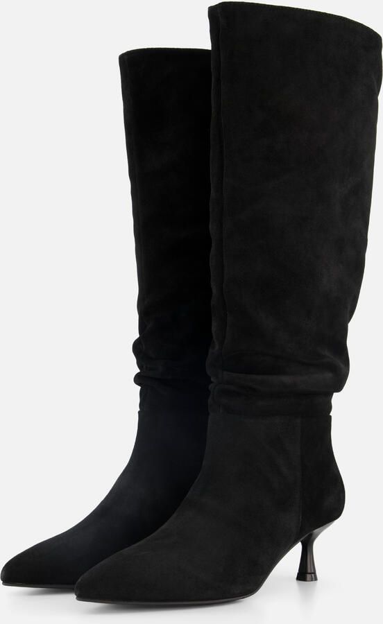 Linea zeta Hoge laarzen zwart Suede