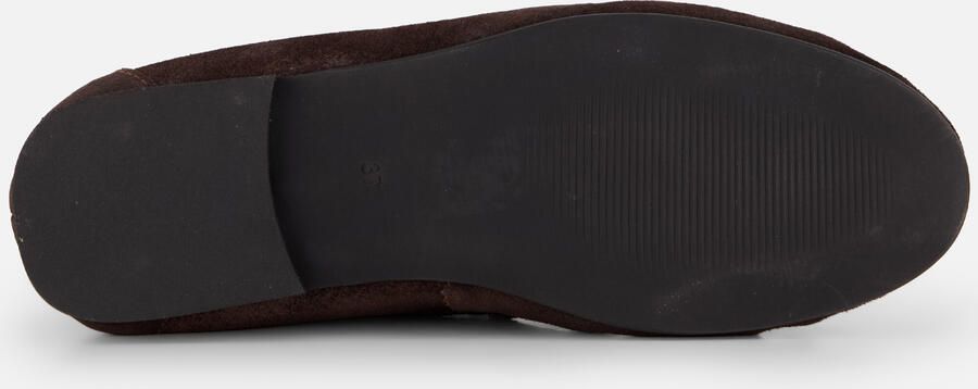 Linea zeta Instappers donker bruin Suede - Foto 3