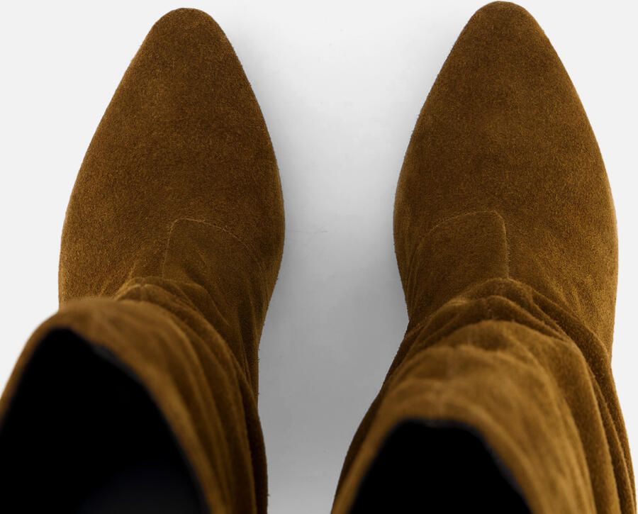 Linea zeta enkellaarzen met hak bruin - Foto 3