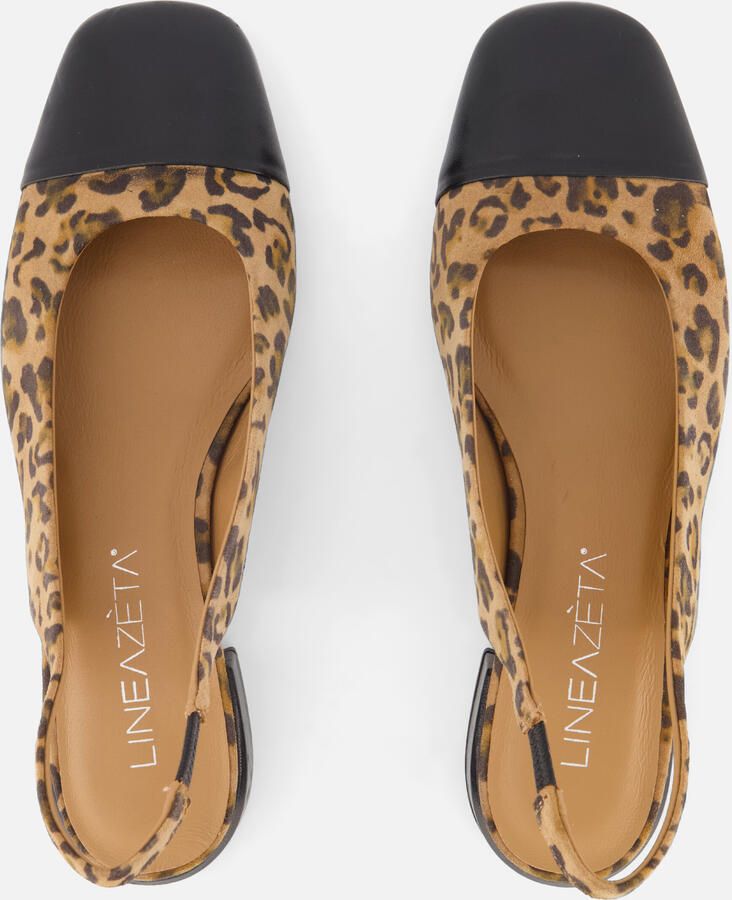 Linea Zeta Leopard Slingbacks zwart Leer - Foto 3