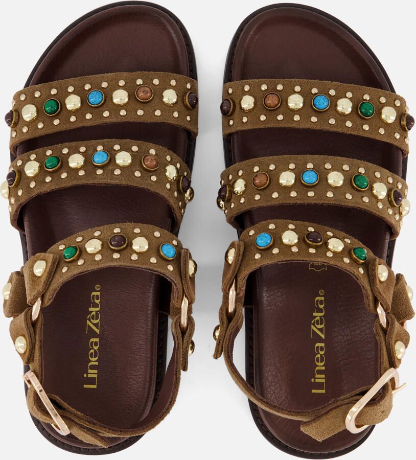 Linea zeta Sandalen bruin Leer - Foto 3