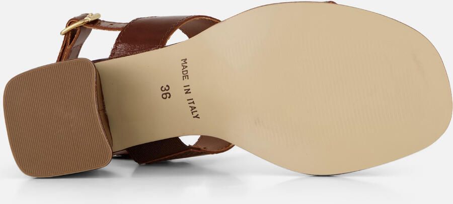 Linea zeta Sandalen Met Kak bruin Lak - Foto 5