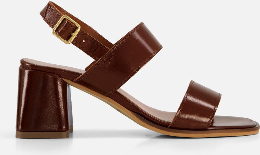 Linea zeta Sandalen Met Kak bruin Lak - Foto 4