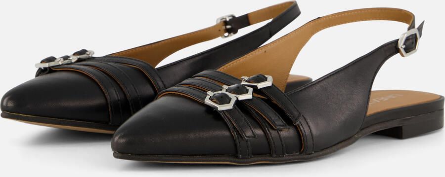 Linea Zeta Slingback Instappers zwart Leer - Foto 5