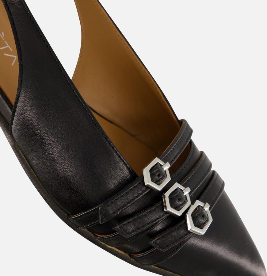 Linea Zeta Slingback Instappers zwart Leer - Foto 2