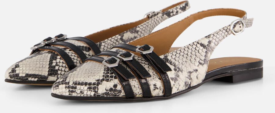 Linea Zeta Slingbacks bruin Leer - Foto 5