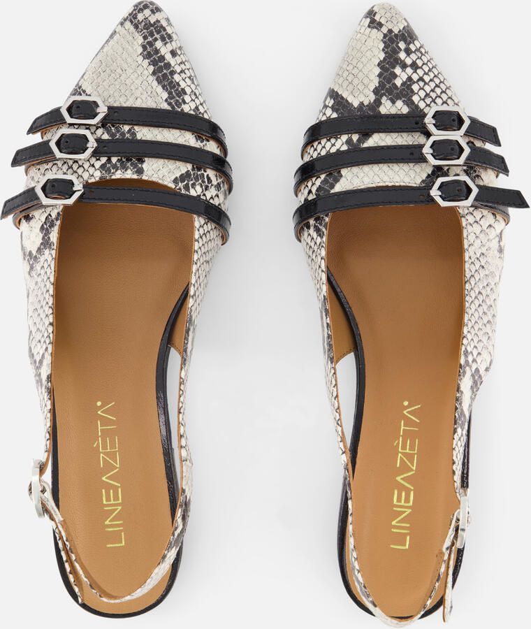 Linea Zeta Slingbacks bruin Leer - Foto 3