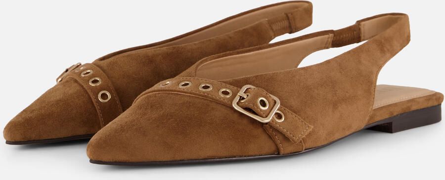 Linea Zeta Slingbacks bruin Suede