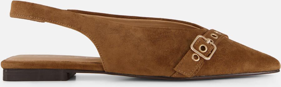 Linea Zeta Slingbacks bruin Suede - Foto 5