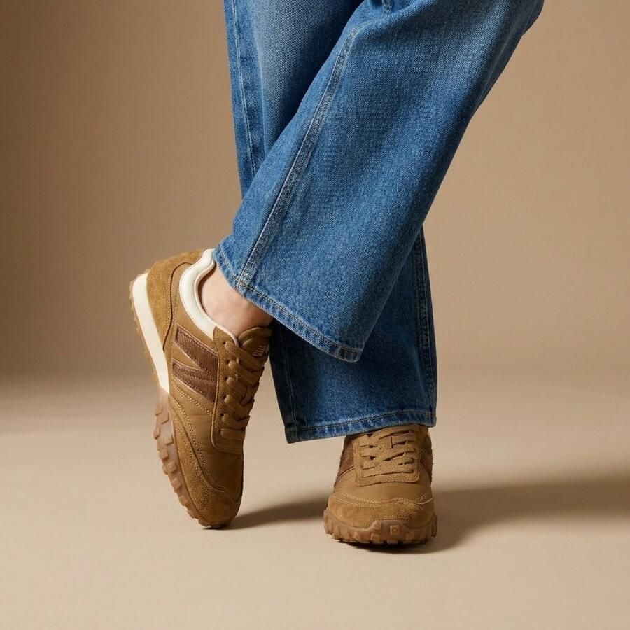 Linea zeta Sneakers bruin Suede