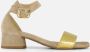 Linea zeta Sandalen beige Suede - Thumbnail 2