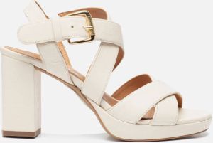 Linea zeta Sandalen Wit Leer 231512 Dames Leer