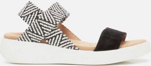 Linea zeta Sandalen zwart Suede
