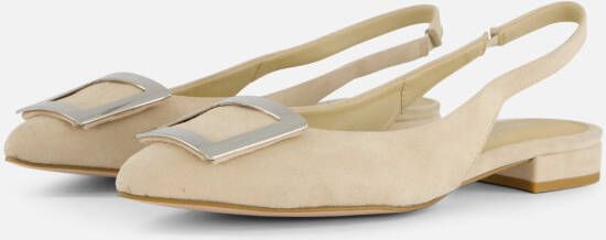 Linea Zeta Slingback Ballerina's beige Suede