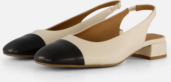Linea Zeta Slingbacks beige Leer