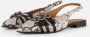 Linea zeta Slingbacks bruin Leer - Thumbnail 2