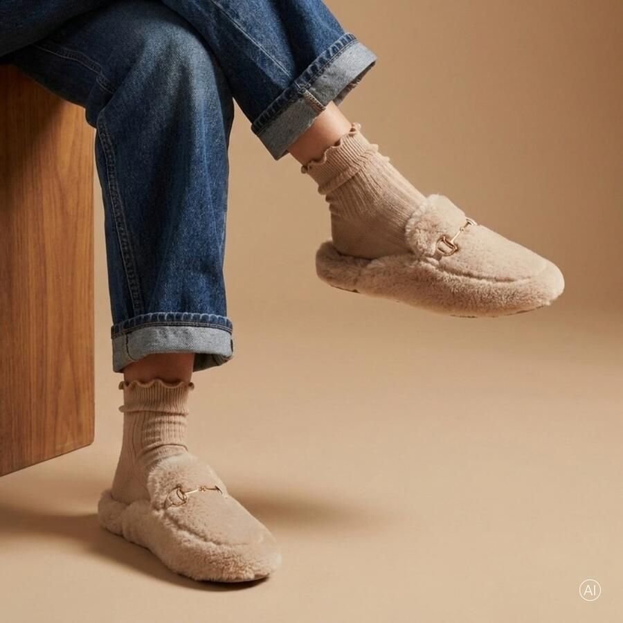 Macarena pantoffels taupe