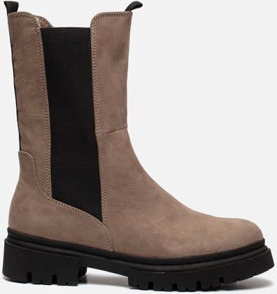 marco tozzi Chelsea boots taupe