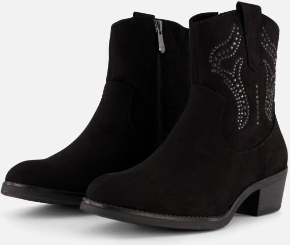 Marco Tozzi Cowboylaarzen zwart Textiel Dames