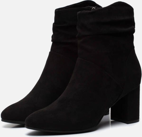 Marco tozzi Stijlvolle Zwarte Suède Enkellaars Black Dames