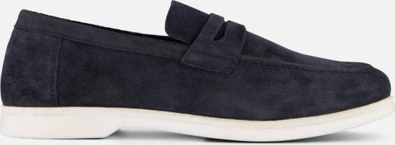 Marco tozzi Instappers blauw Suede