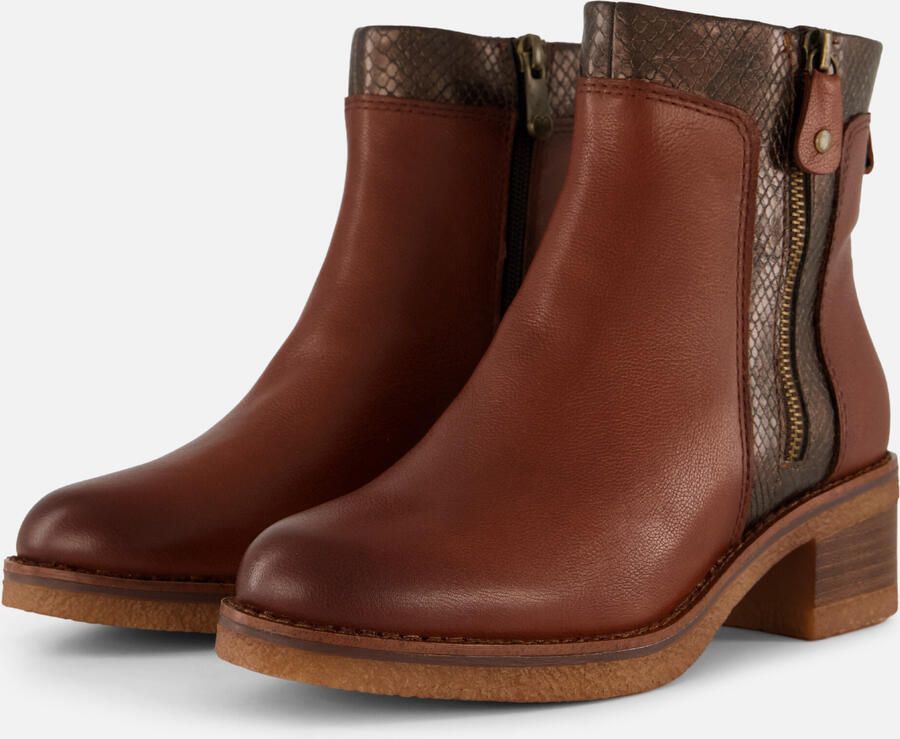 Marco Tozzi Enkellaarsjes cognac Synthetisch Dames