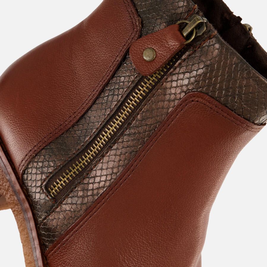 Marco Tozzi Enkellaarsjes cognac Synthetisch Dames