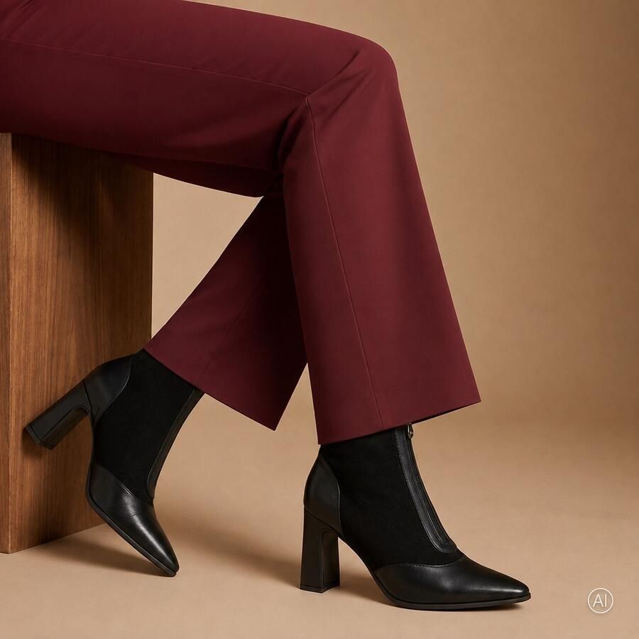 Marco Tozzi Dames Enkellaarsje 2-25334-47 001 F-breedte