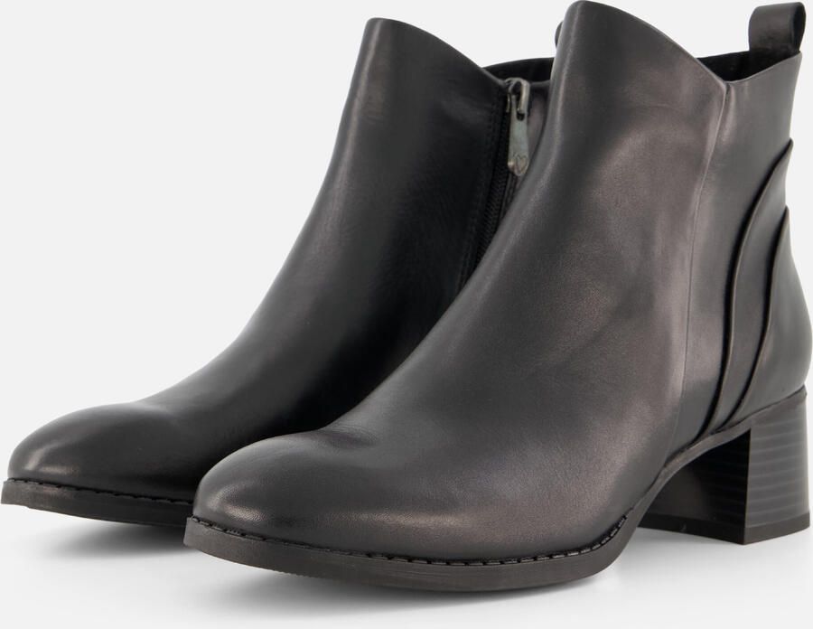 Marco Tozzi Laarsjes blokhak business-enkellaars ankleboots met aantrekloop - Foto 3