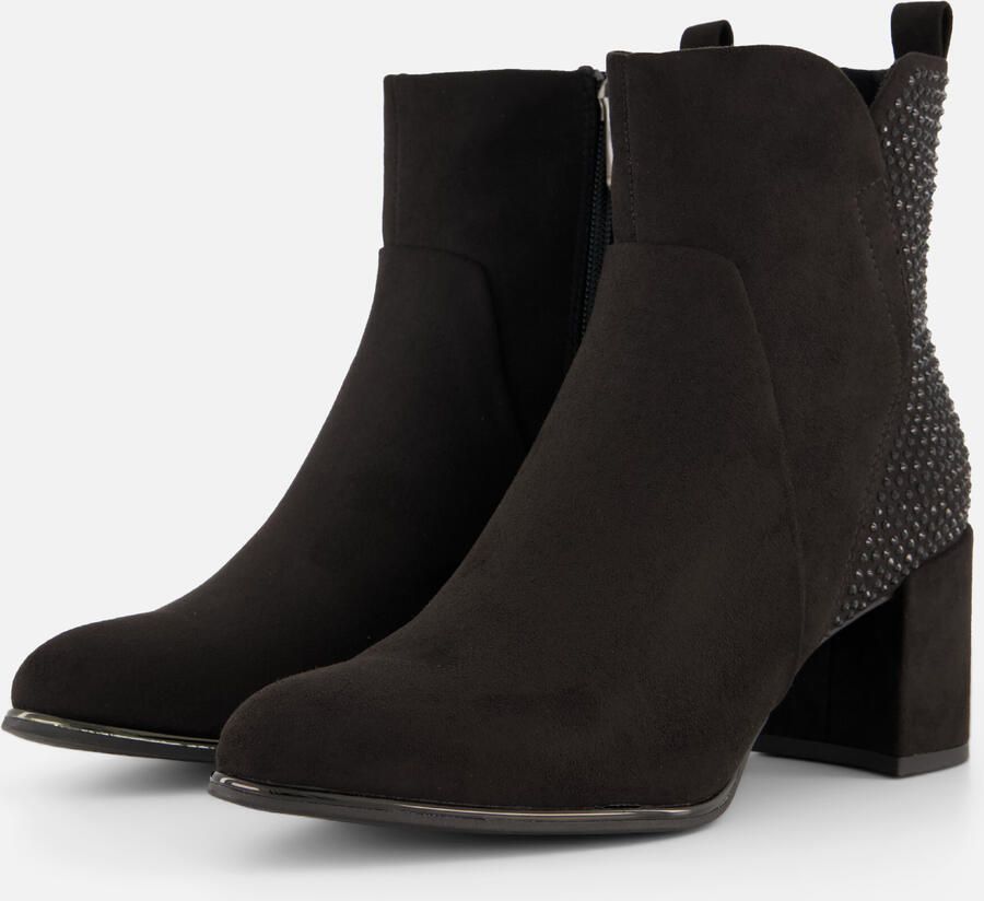 Marco Tozzi Enkellaarsjes zwart Textiel Dames - Foto 2