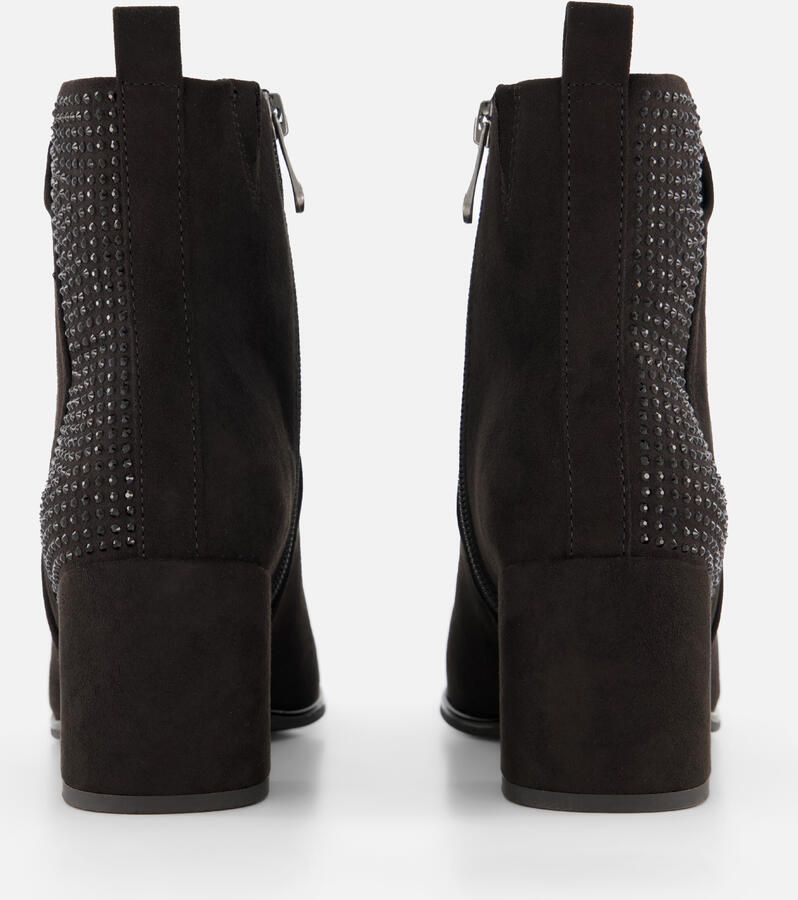 Marco Tozzi Enkellaarsjes zwart Textiel Dames - Foto 3