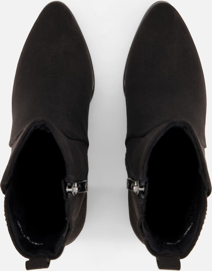 Marco Tozzi Enkellaarsjes zwart Textiel Dames - Foto 4