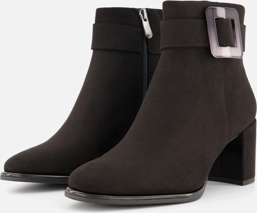 Marco Tozzi Enkellaarsjes zwart Textiel Dames - Foto 5