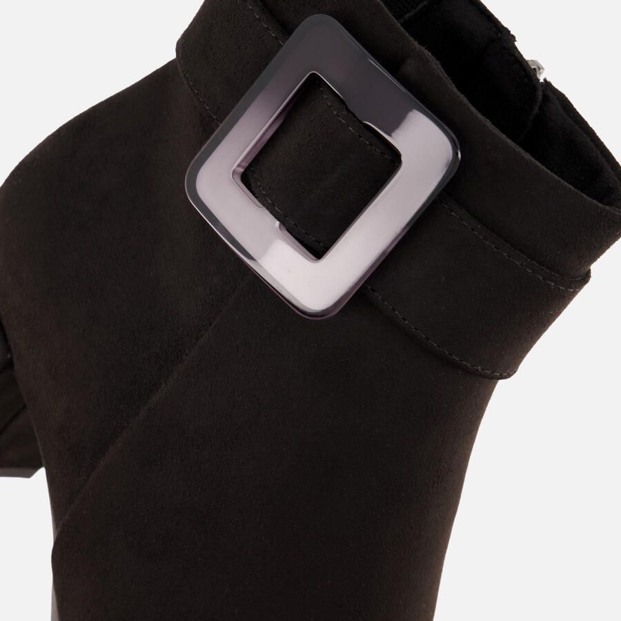 Marco Tozzi Enkellaarsjes zwart Textiel Dames