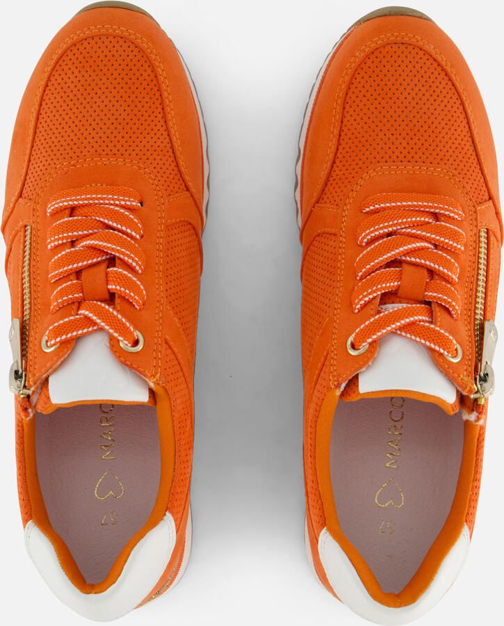 Marco Tozzi Sneakers met sleehak vrijetijdsschoen lage schoen veterschoen in vegan uitvoering - Foto 5