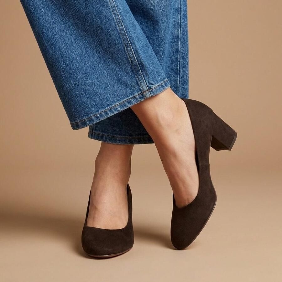 Marco Tozzi Pumps bruin Textiel Dames